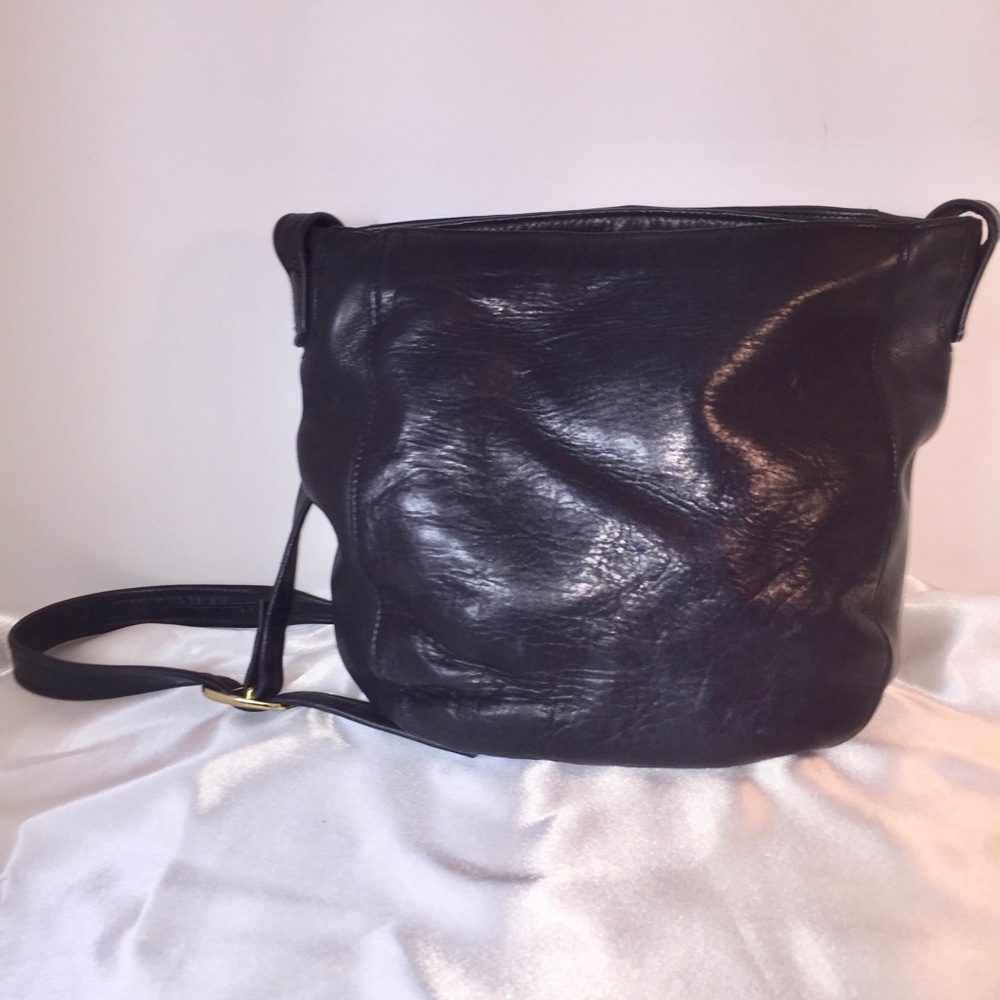 🌎Joe Leather Black  Crossbody Bag - Picture 7 of 7